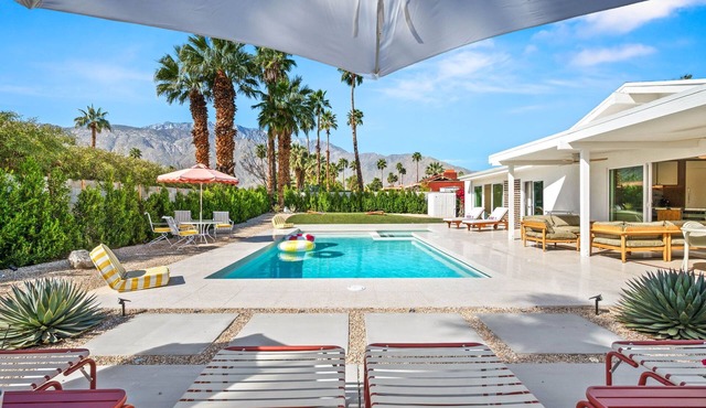 Palm Springs Home with Private Pool, Hot Tub and Mountain Views