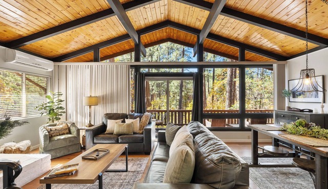 Ponderosa HideAway | 4-Br Cabin Groom Creek, Prescott | Mtn View Trails Brbq