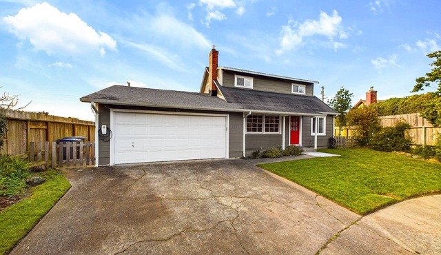 Quiet home with EV charging.