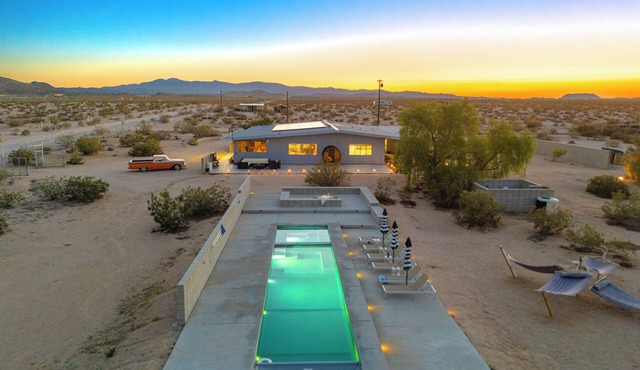 Sky Ranch Noir | Luxe Desert Compound with Pool, Sauna & Stargazing