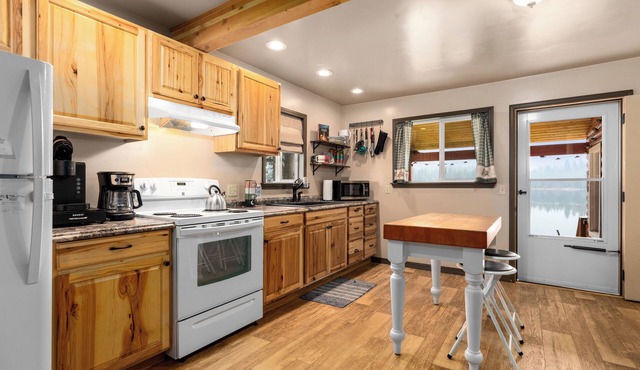 Summer is the perfect time to book The Cabin on Savage Lake with Mountain Views