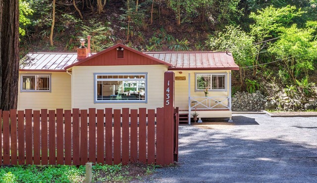 Sweetest Cabin under the Redwoods! Hot Tub, Fire Pit, Austin Creek!