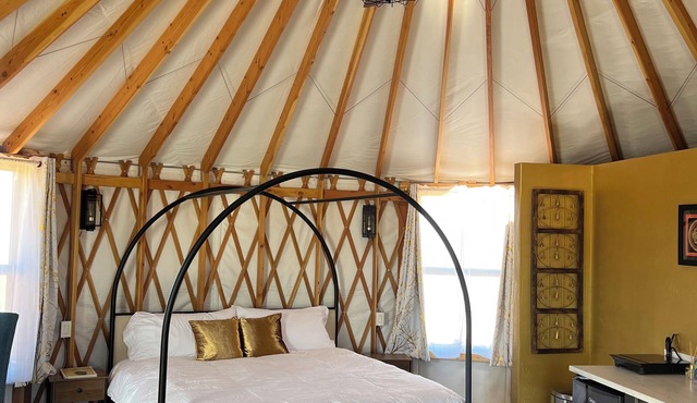 "The Lotus" Private Yurt at Nomad Yurts. Central to all Lake Powell offers.