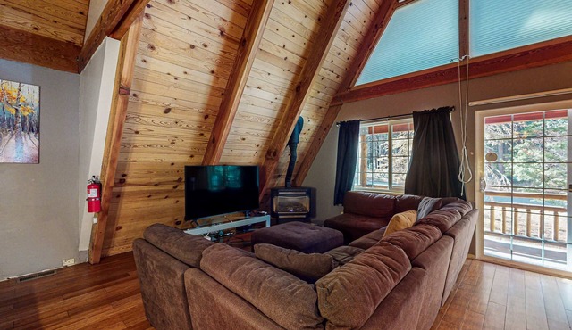 Tranquil Family-Friendly A-Frame Cabin with Big Backyard, Deck, & Gas Grill