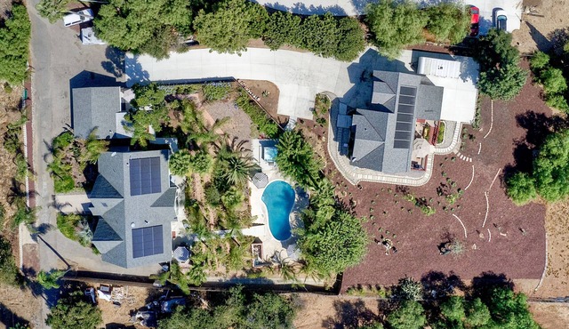 Two Homes, One Lot Sleeps 18, Pool & Hot Tub Private Villa, 9 miles from beach.