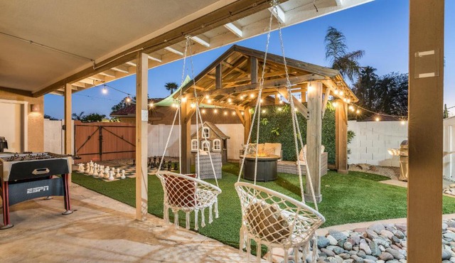 Unique Chique backyard Games pool so much more