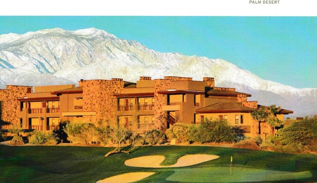 Villa in Palm Desert with views of mountains and golf course