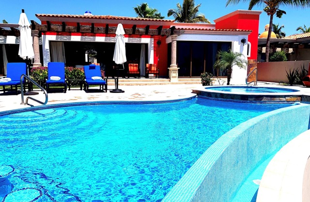 This fabulous 3 Bdrm home with private pool is at the Hacienda Encantada Resort