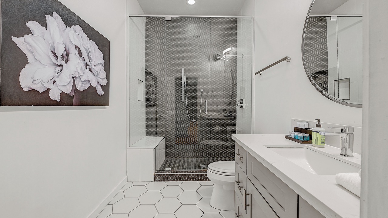 Photo of Bathroom in Brown and Stetson Business