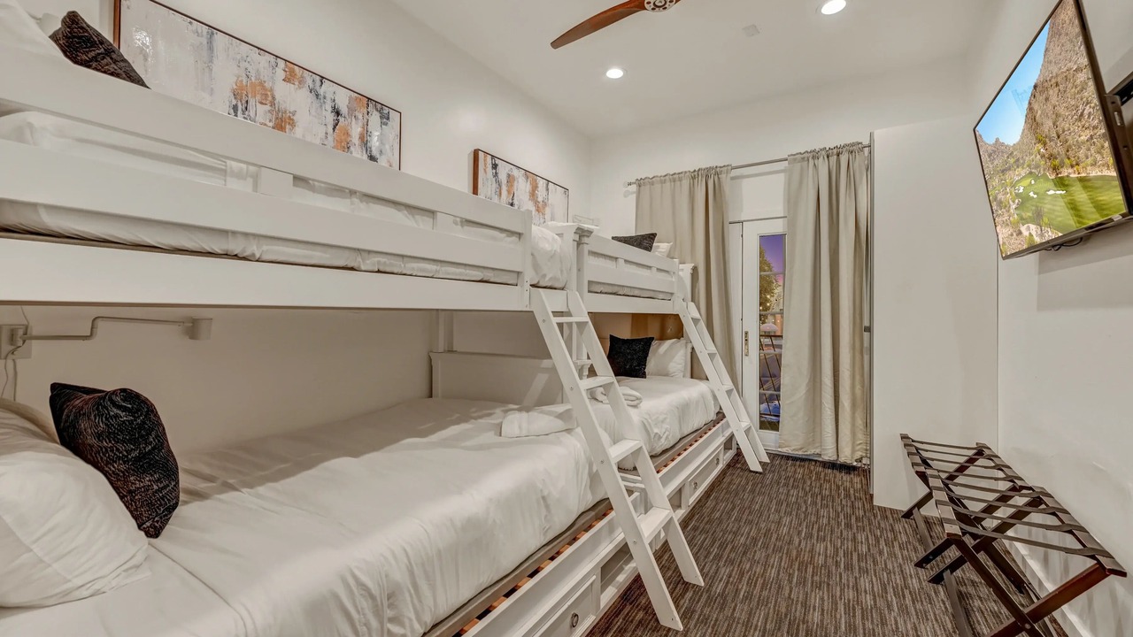 Photo of Bedroom in Brown and Stetson Business