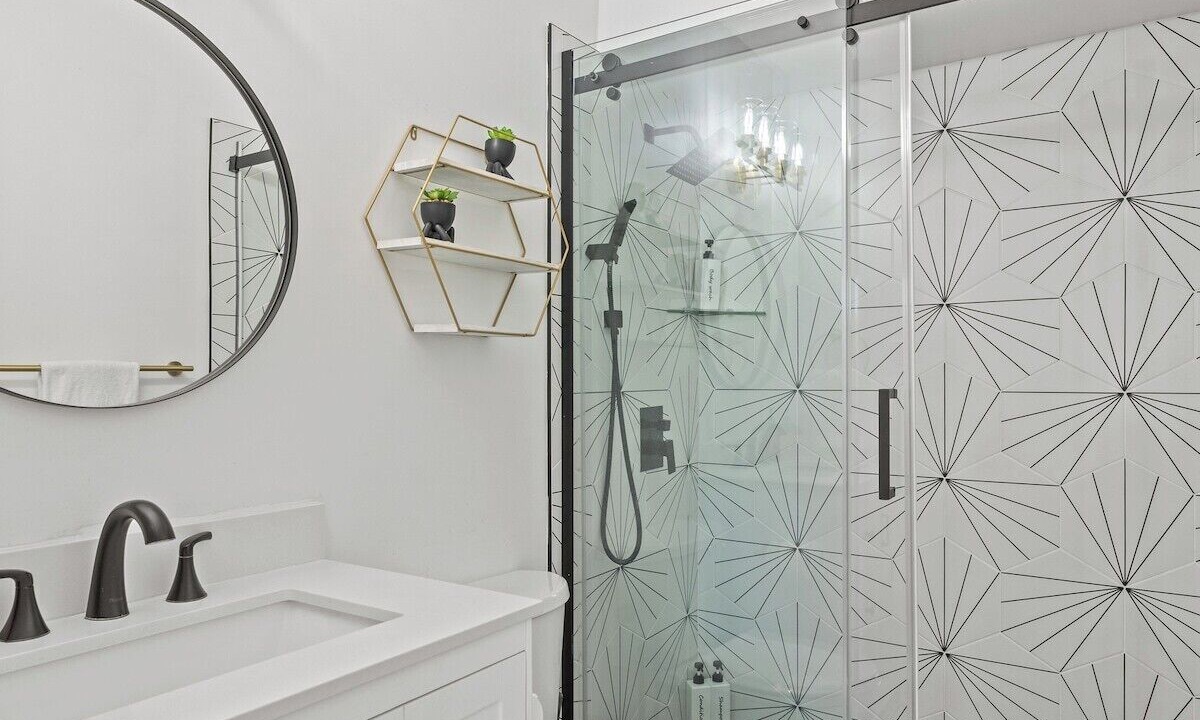 Photo of Bathroom in Brown and Stetson Business