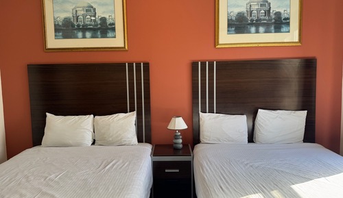 Standard Room, 2 Queen Beds, Non Smoking (Private Bathroom )