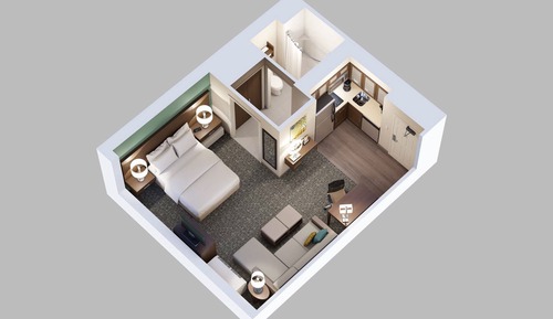 Suite, 1 Bedroom, Accessible, Kitchen (Mobility, Accessible Tub)