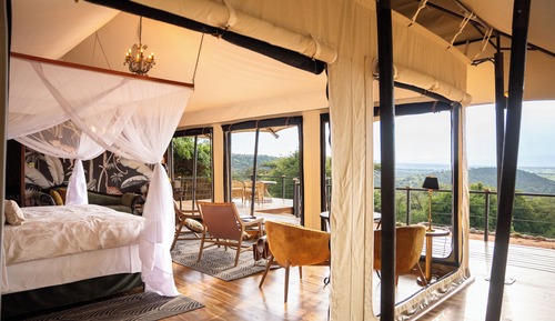 Luxury Tent, 2 Bedrooms, Hill View
