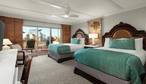 Standard Room, 2 Queen Beds, Partial Ocean View