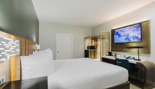 Standard Room, 1 King Bed, Non Smoking, Refrigerator & Microwave